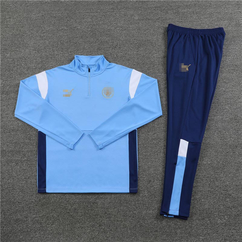 Sudadera de Entrenamiento Manchester City 2023/2024 Azul Claro Kit